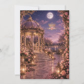 Invitation Rose Sweet 16 Royale Princesse (Dos)