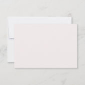 Invitation Rose taupe gris clair lilas moderne mariage RSVP (Dos)