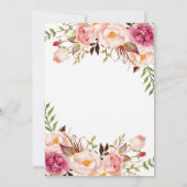 Invitation Rose template Invitación para boda floral acuarela (Dos)