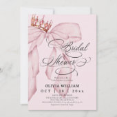 Invitation Rose Tendre Mariage à la Mode (Devant)