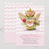 Invitation Rose Tiki (Devant / Derrière)