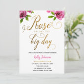 Invitation rose toute la journée (Debout devant)