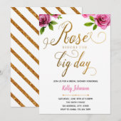 Invitation rose toute la journée (Devant / Derrière)