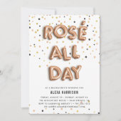 Invitation Rosé toute la journée Bachelorette Weekend Invitat (Devant)