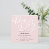 Invitation Rose toute la journée Blush Bachelorette Party Inv (Debout devant)