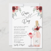 Invitation Rosé Toute La Journée De Douche Nuptial (Devant)