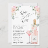 Invitation Rosé Toute La Journée De Douche Nuptial (Devant)