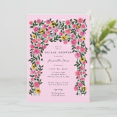 Invitation Rose Trellis Trellis Spring Garden Fête des mariée (Debout devant)