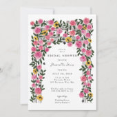 Invitation Rose Trellis Trellis Spring Garden Fête des mariée (Devant)