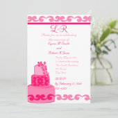 Invitation Rose Tropical (Debout devant)