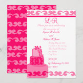 Invitation Rose Tropical (Devant / Derrière)