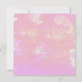 Invitation rose tropical aquarelle pour Baby Showe (Dos)