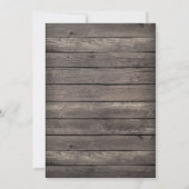 Invitation Rose & Turquoise; Rustic Wood Graduation Party (Dos)