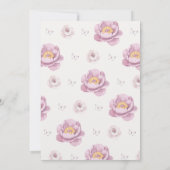 Invitation Rose un nouveau chapitre commence la Fête des mari (Dos)