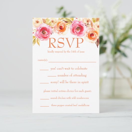 Invitation Rose Unity (Debout devant)