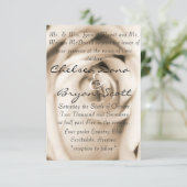 Invitation Rose Vanilla (Debout devant)