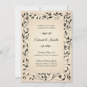 Invitation Rose victorien (Devant)