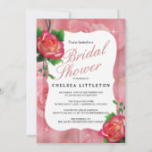 Invitation Rose victorien Dusty Floral Mariage (Dos)