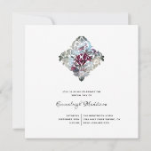 Invitation Rose victorien Ephemera Sweet sixteen (Dos)