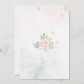 Invitation Rose vif un joli petit Baby shower (Dos)