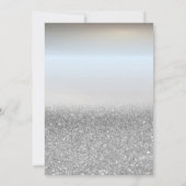 Invitation Rose Vin Verre Ballons Parties scintillant retrait (Dos)