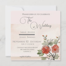 Invitation Rose vintage