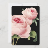 Invitation Rose vintage Black Bridesmaid Mariage (Dos)