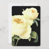 Invitation Rose vintage Black Bridesmaid Mariage (Dos)