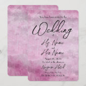 Invitation Rose vintage - Créez votre propre Mariage (Devant / Derrière)