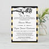 Invitation Rose vintage Glam (Debout devant)