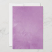 Invitation Rose Vintage Pastel Purple et Silver (Dos)