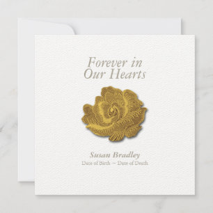 Invitation Rose vintage pour toujours dans nos coeurs Invitat