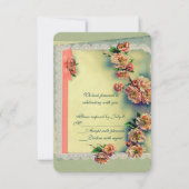 Invitation Rose Vintage RSVP (Devant)