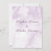 Invitation Rose violet foncé gothique floral Enregistrer la d (Dos)