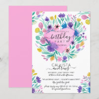 Rose violet Jaune Fleur du Coeur Feuilles Annivers