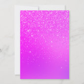 Invitation Rose Violet Parties scintillant Fille Étincelle N' (Dos)