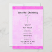 Invitation Rose violet rose fleur argent ange photo (Dos)