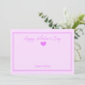 Invitation Rose - Violet Saint-Valentin (Debout devant)