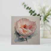 Invitation Rose Watercolor (Debout devant)