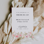 Invitation Rose Wedding invite Modèle