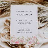 Invitation Rose Wedding invite Modèle