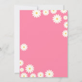 Invitation Rose White Daisy Elle est un Anniversaire sauvage (Dos)