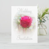 Invitation Rosebud rose (Debout devant)