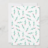 Invitation Rosebud Wreath | Cérémonie de désignation rose et  (Dos)