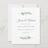 Invitation Rosemaire aquarelle (Devant)