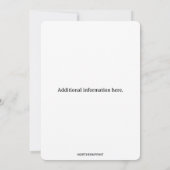 Invitation Roses aquarellées romantiques modifiables (Dos)