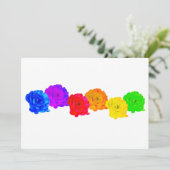 Invitation Roses Arc-en-Ciel (Debout devant)