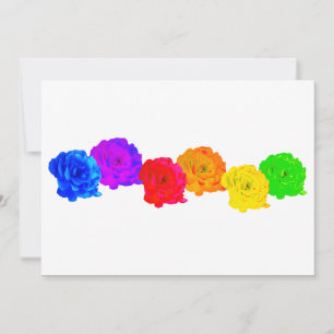Invitation Roses Arc-en-Ciel