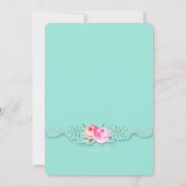 Invitation Roses Artistiques (Dos)