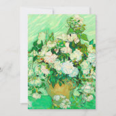 Invitation Roses blanches de Van Gogh (Devant)